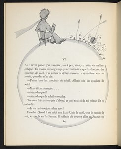 Ilustracja z książki "Le Petit Prince" autorstwa Antoine
