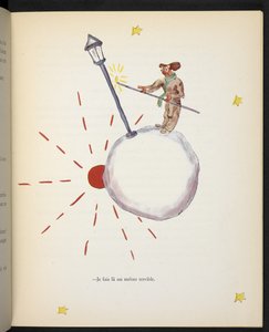 Robię fatalną robotę, ilustracja Latarnika z "Małego Księcia" Antoine