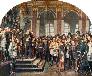 Proklamacja Cesarstwa Niemieckiego w Galerie des Glaces w Wersalu