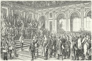 Wilhelm I Pruski ogłosił cesarza Niemiec w Wersalu