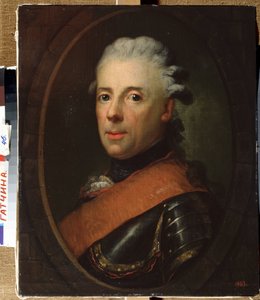 „Portret księcia Henryka pruskiego (1726-1802), brata Fryderyka Wielkiego” Obraz Antona Graffa (1736-1813) 1760-1770 Państwowy Skansen Pałac Gatchina, Sankt Petersburg autorstwa Anton Graff