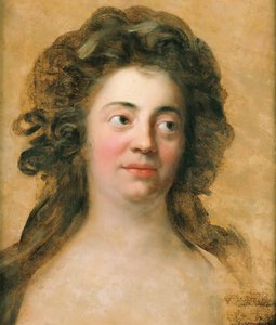 Portret Dorothei Friederike Schlegel 1764-1839, z domu Brendel Mendelssohn, ok. 1790. autorstwa Anton Graff