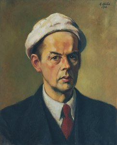 Autoportret z białą czapką