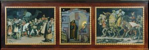 Świąteczny tryptyk autorstwa Anton Josef von Kenner