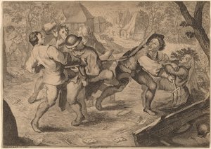 Chłopi walczą autorstwa Anton Joseph Prenner after Pieter Bruegel the Elder