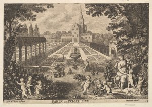 Flora z Putti w ogrodzie.