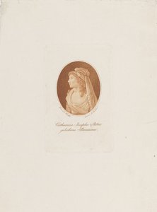 Portret Kathariny Josepha Ritter, z d. Baumann 11763-1849, ok. 1930 r. 1800. autorstwa Anton Karcher