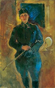 Otto von Aichelburg-Zossenegg jako porucznik kawalerii