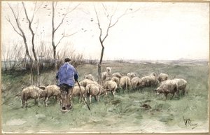 Pasterz i jego stado autorstwa Anton Mauve