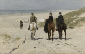 Poranna przejażdżka wzdłuż plaży autorstwa Anton Mauve