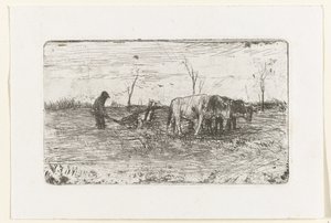 Orka Wołów autorstwa Anton Mauve