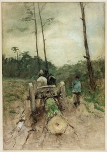 Wózek leśniczego autorstwa Anton Mauve