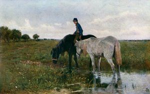 Pojenie koni, 1871, 1912. autorstwa Anton Mauve