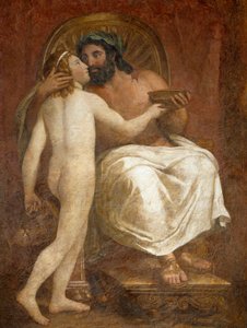 Jowisz całujący Ganimedesa — Anton Raphael Mengs autorstwa Anton Raphael Mengs