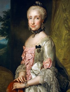 Portret Marii Luizy Burbon z okazji jej zaręczyn, autorstwa Antona Raphaela Mengsa, ok. 1764, olej na płótnie autorstwa Anton Raphael Mengs