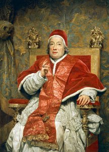 Portret papieża Klemensa XIII Rezzonico, autorstwa Antona Raphaela Mengsa, olej na płótnie autorstwa Anton Raphael Mengs