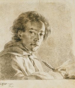 Portret artysty, 1750 autorstwa Anton Raphael Mengs