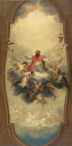 Św. Euzebiusz wzięty do nieba, ok. 1757 (olej na płótnie) autorstwa Anton Raphael Mengs