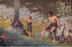 Kain i Abel, z Hulberts Story of the Bible wydanej przez The John Winston Company, 1932
