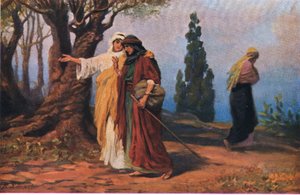 Noemi i Ruth, z Hulberts Story of the Bible wydanej przez The John Winston Company, 1932