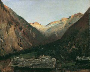 Wieczór w Prossau koło Gastein autorstwa Anton Romako