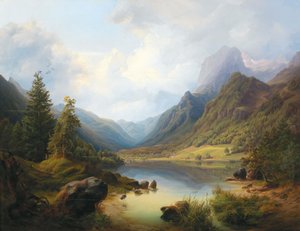 Widok na jezioro Hintersee z Reiteralm