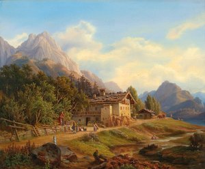 Niemiecki: Partie am Hintersee w Ramsau koło Berchtesgaden