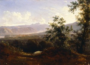 Widok na Sorrento z Przylądka (olej na płótnie)