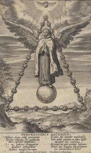 Perfectionis Ascensio, z Żywotu św. Jana od Krzyża, 1622-24. autorstwa Anton Wierix