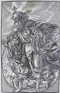 Stworzenie świata, z Biblii Worms, 1529.