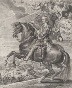 Portret kardynała-dziecięcego Ferdynanda Austrii, na koniu, ca. 1630-54. autorstwa Anton van der Does