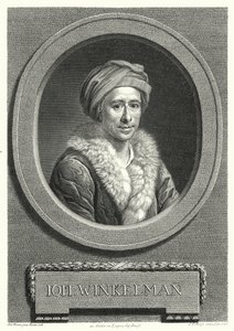 Johann Joachim Winckelmann, niemiecki historyk sztuki i archeolog (grafika) autorstwa Anton von (after) Maron