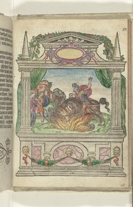 Scena z bohaterskim czynem Marka Curtiusa, 1578