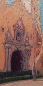 Drzwi do Granady, 2016 (olej na płótnie) autorstwa Antonia Myatt