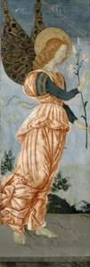 Anioł Zwiastowania, ok. 1500 (tempera na drewnie topoli) autorstwa Antoniazzo Romano