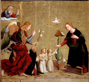 Zwiastowanie z kardynałem Juanem de Torquemada (obraz, ok.1460)