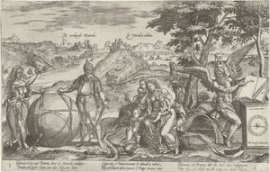 Niewłaściwy świat, 1579 Niewłaściwy Weerelt / Le Monde a rebous (tytuł na obiekcie) Alegorie sytuacji politycznej w Holandii w latach 1576-1579 (tytuł serii)