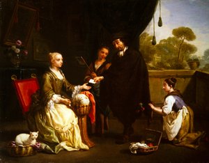 Para przedmiotów rodzajowych (obraz) autorstwa Antonio Amorosi