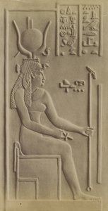 Izyda, Świątynia w Dendera autorstwa Antonio Beato