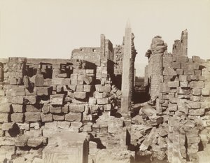 Świątynia Karnak, Egipt autorstwa Antonio Beato