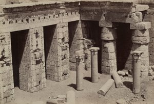 Medinet Habu: Kościół koptyjski w centrum świątyni Ramzesa III