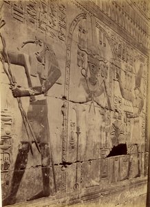 Relief przedstawiający oczyszczenie Setiego I, Abydos autorstwa Antonio Beato