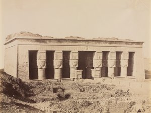 Świątynia Dendery, ok. 1930 r. 1870 - 1880. autorstwa Antonio Beato