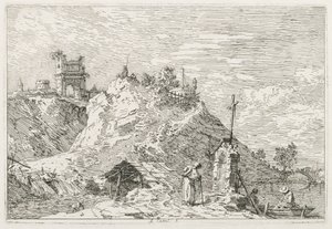 Views: Pielgrzym na modlitwie autorstwa Antonio Canaletto