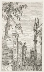Widoki: Fragmenty rzeźby, 1735-1746. autorstwa Giovanni Antonio Canal