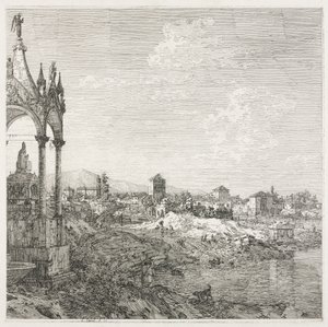 Views: Grób biskupa autorstwa Antonio Canaletto