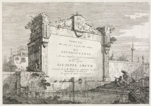 Wyświetlenia: Strona tytułowa, 1735-1746. autorstwa Giovanni Antonio Canal