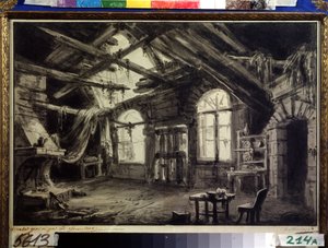 Scenografia do „Trzydziestu lat życia hazardzisty” Victora Henri-Josepha (Henri Joseph) Brahaina Ducange (1783-1833) Akwarela autorstwa Antonio Canoppi (1774-1832) 1822 Państwowe Centralne Muzeum Teatralne Bakhrushin, Moskwa autorstwa Antonio Canoppi