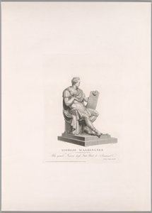 George Washington, widok z przodu, z Oeuvre de Canova autorstwa Antonio Canova