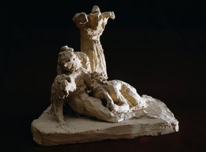 Opłakiwanie Chrystusa, szkic z terakoty, Antonio Canova (1757-1822), Possagno, Wenecja Euganejska, Włochy autorstwa Antonio Canova